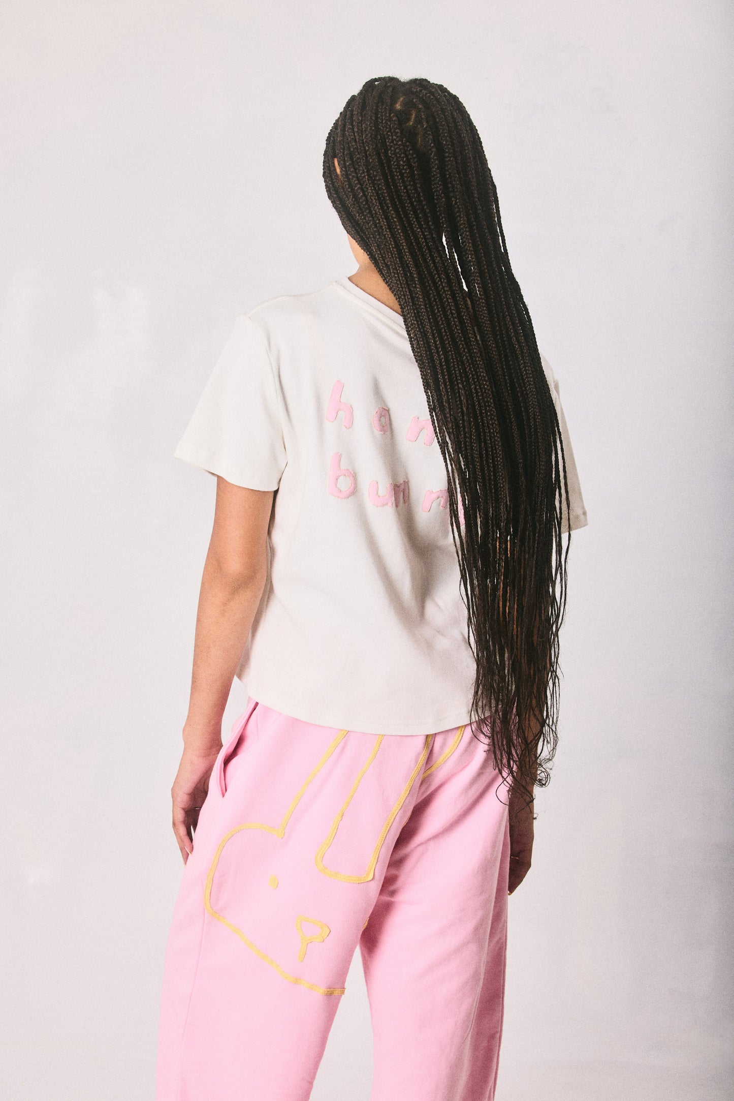 Cream Cropped T-shirt, made in Cape Town