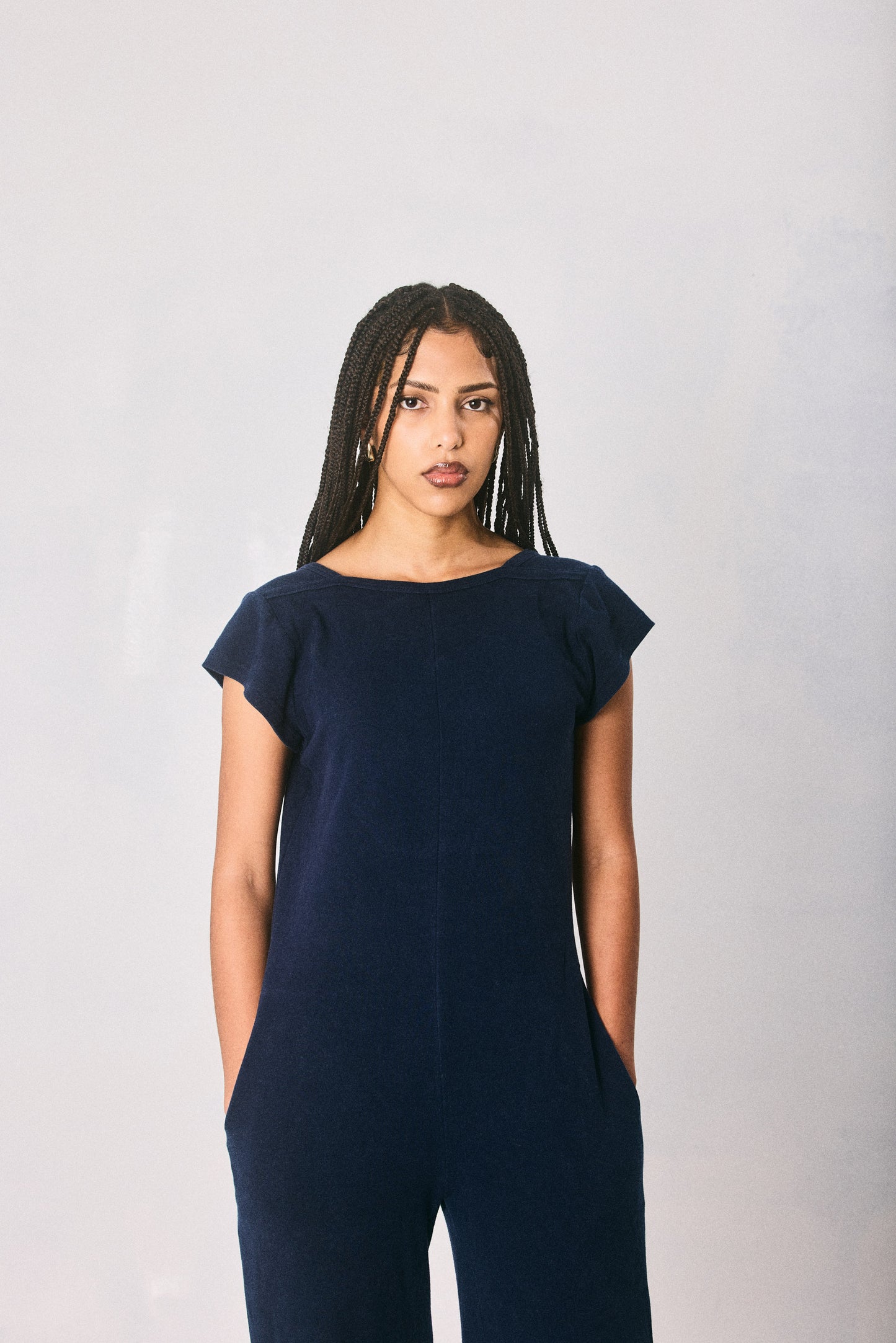 Navy blue Jumpsuit, made in Cape Town