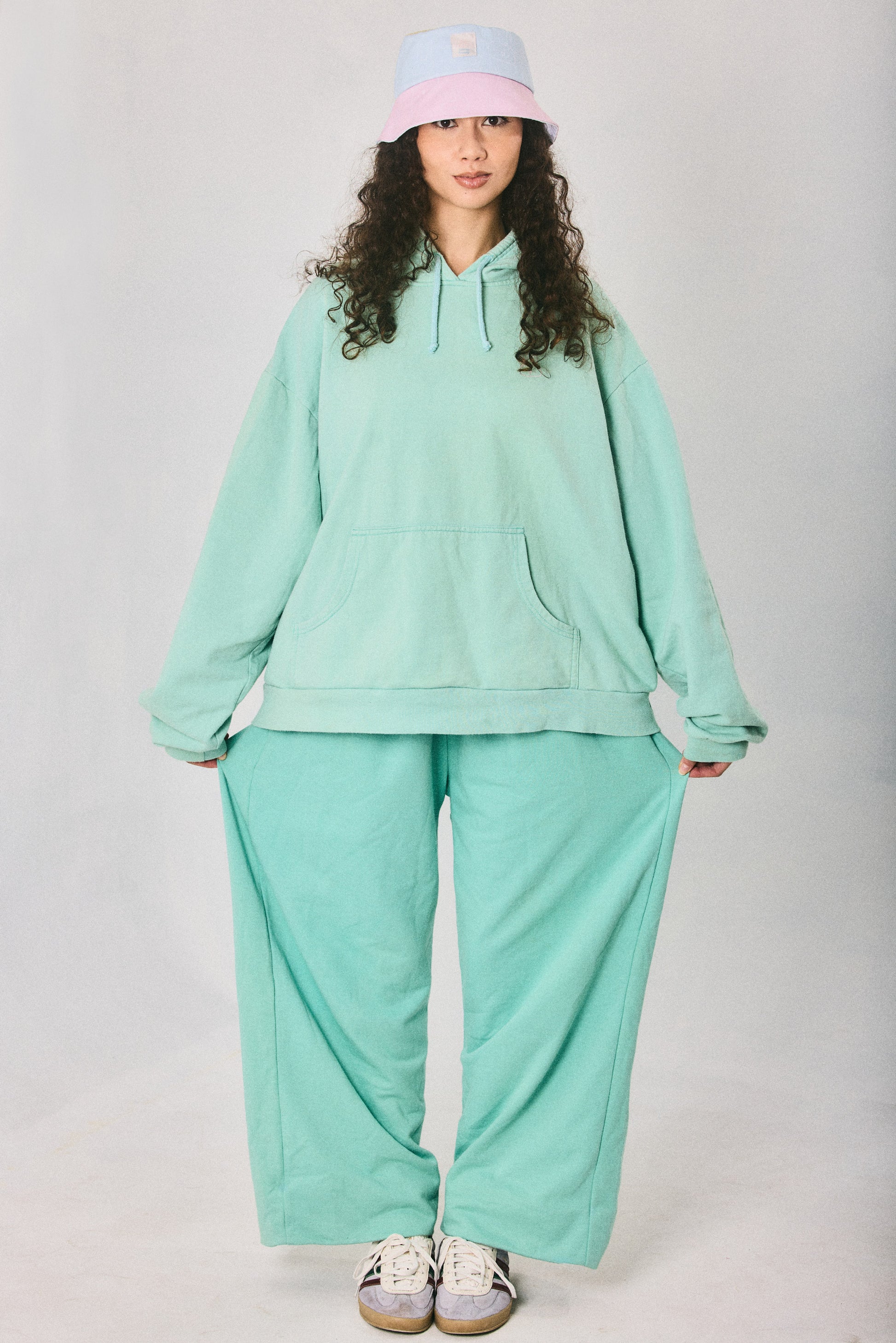Mint hoodie and sweatpants set, made in Cape Town