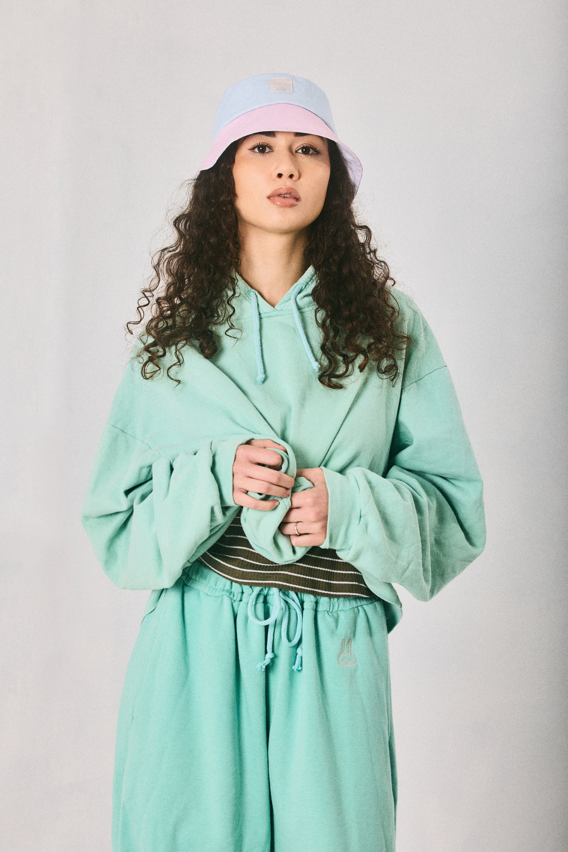 Mint hoodie and sweatpants set, made in Cape Town