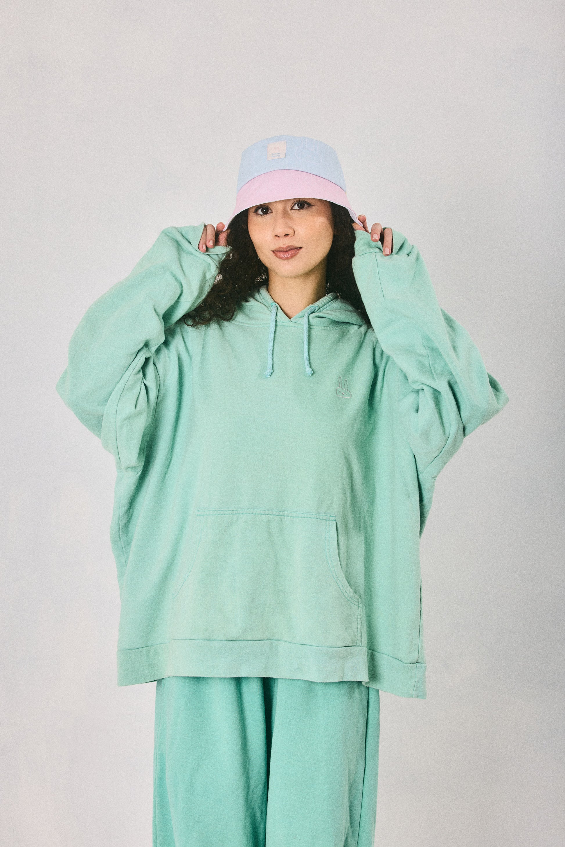 Mint hoodie and sweatpants set, made in Cape Town
