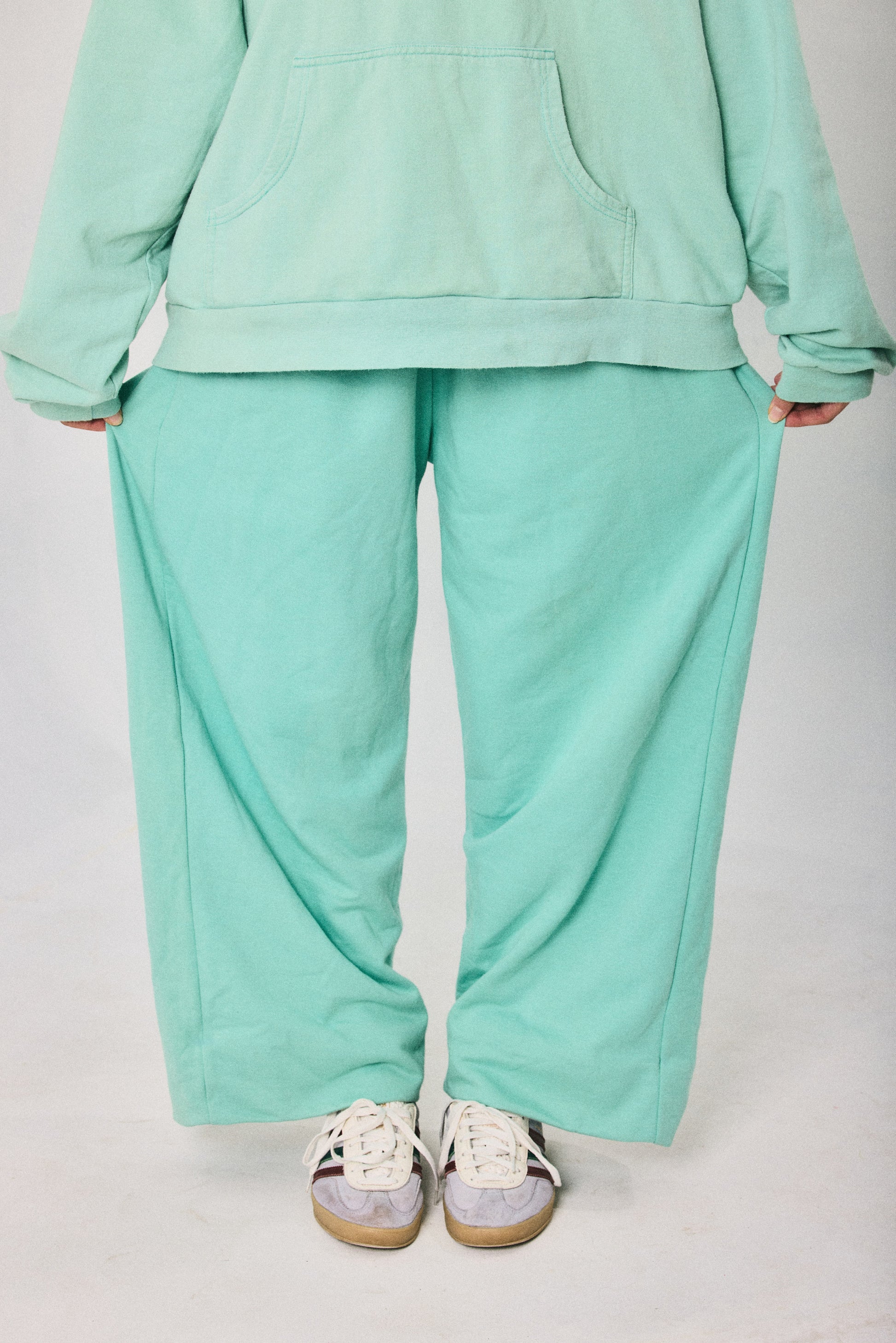 Mint hoodie and sweatpants set, made in Cape Town