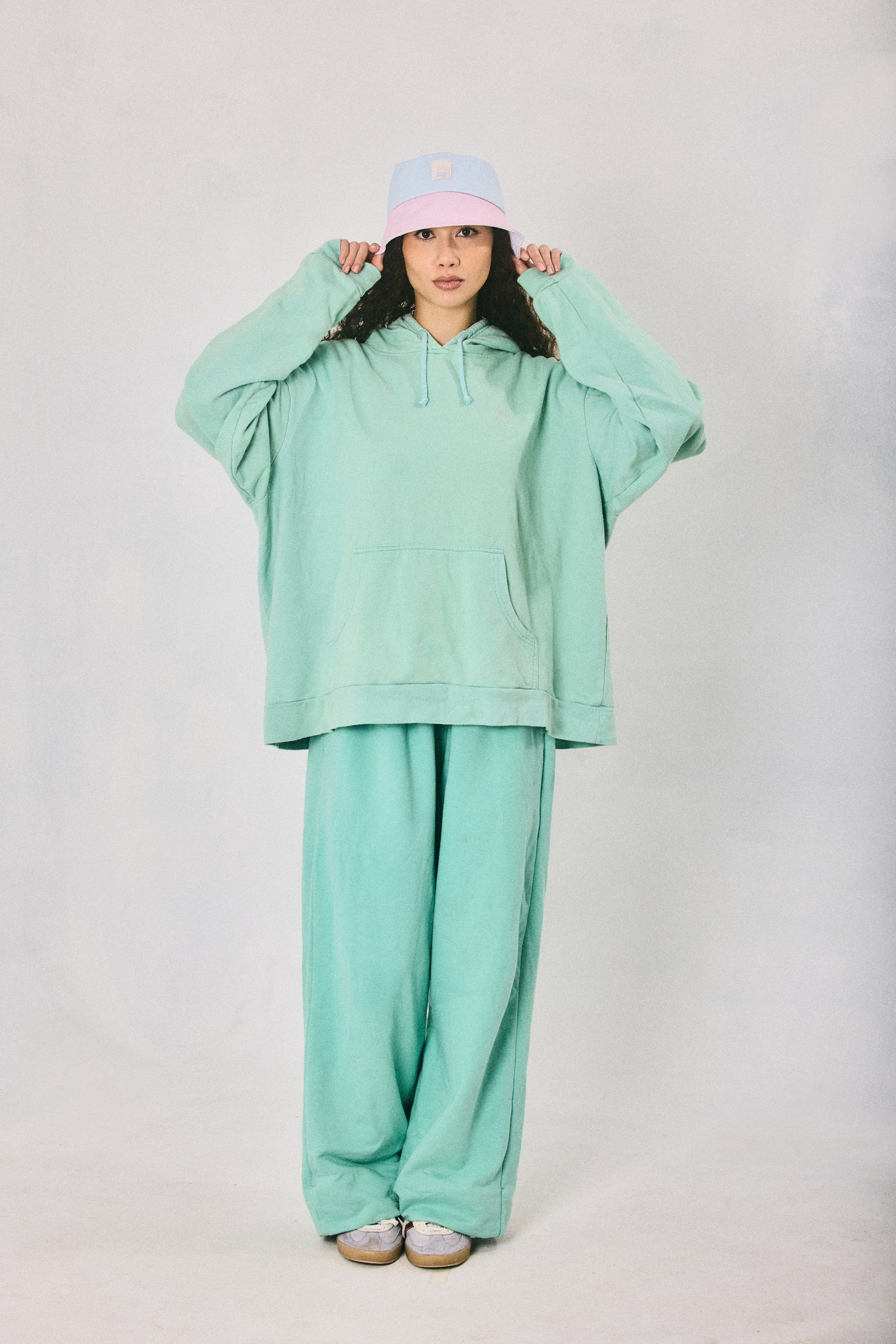 Mint hoodie and sweatpants set, made in Cape Town