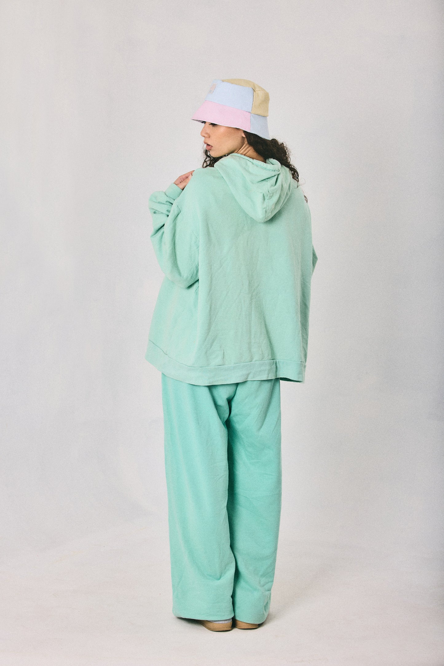 Mint hoodie and sweatpants set, made in Cape Town