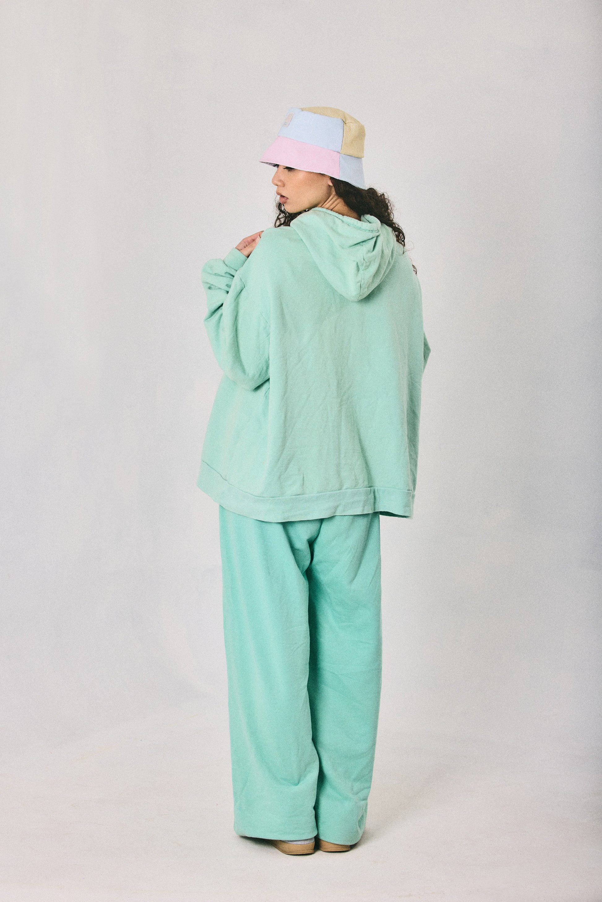 Mint hoodie and sweatpants set, made in Cape Town