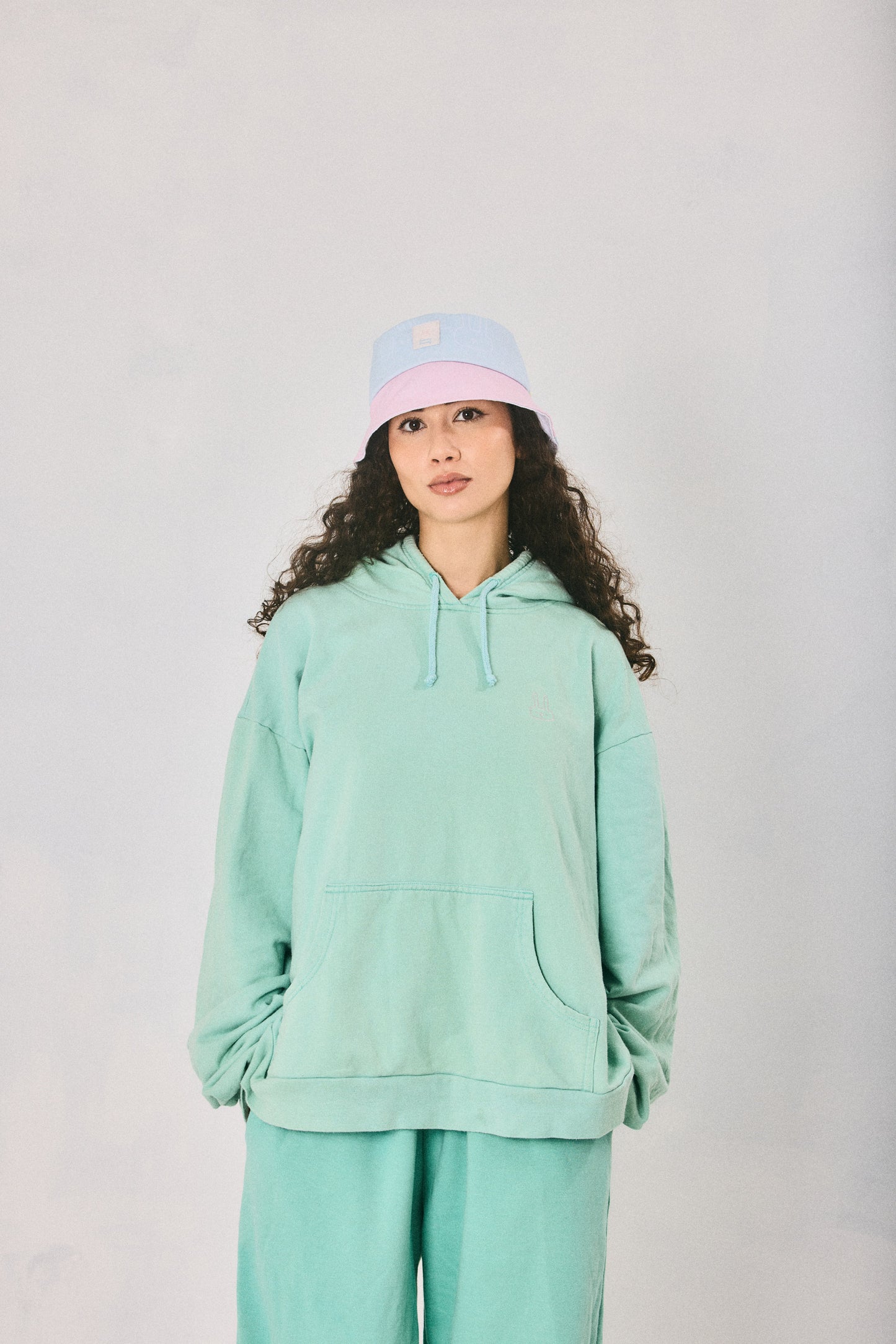 Mint hoodie and sweatpants set, made in Cape Town