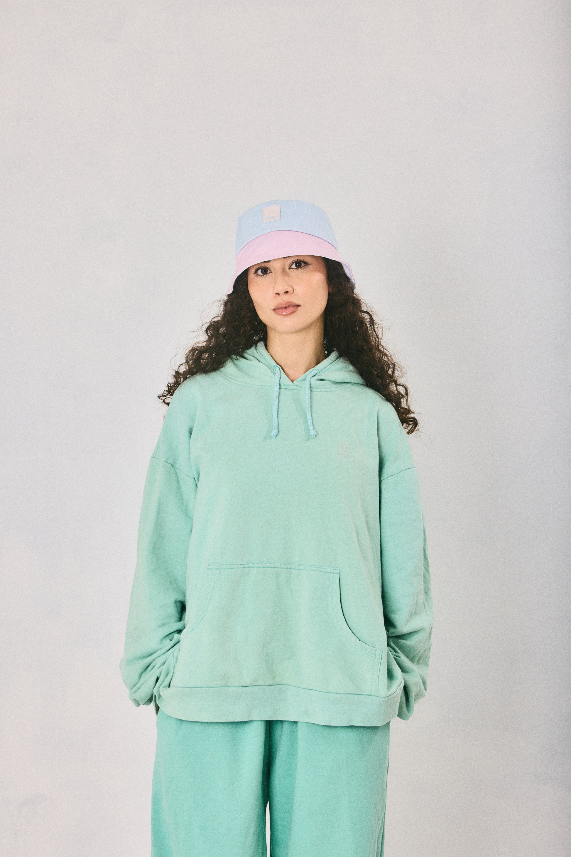 Mint hoodie and sweatpants set, made in Cape Town