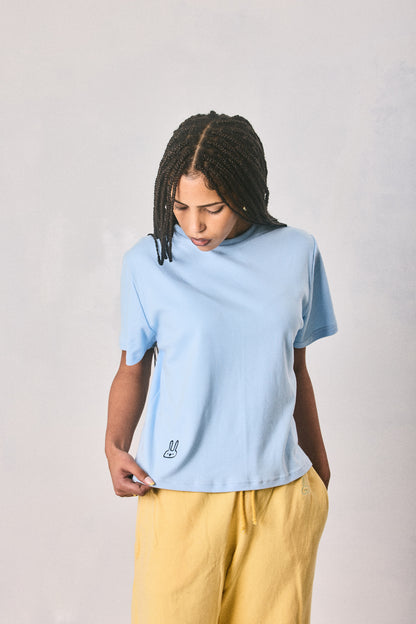 Light Blue Cropped T-shirt, Made in Cape Town