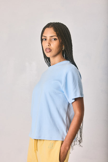 Light Blue Cropped T-shirt, Made in Cape Town