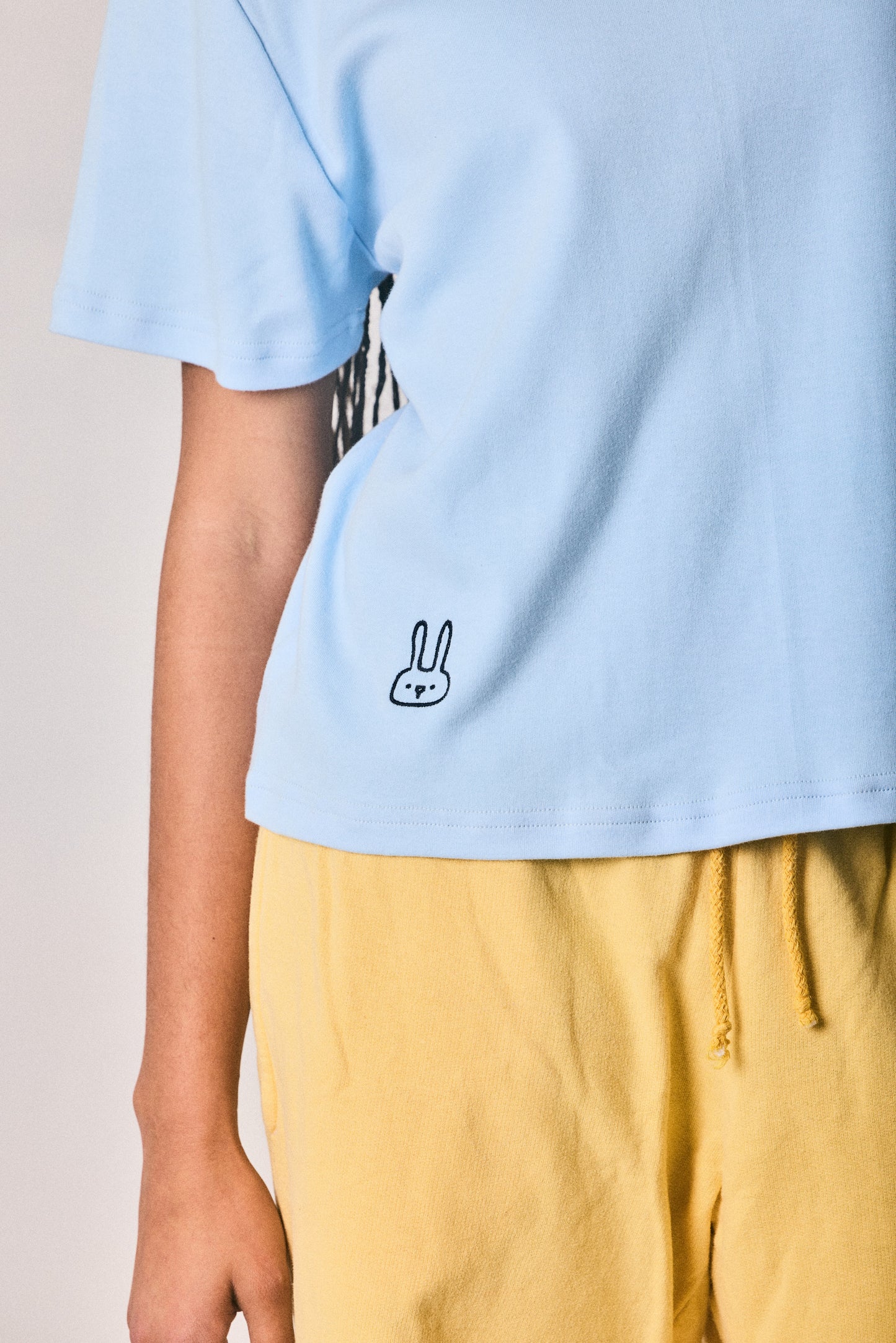 Light Blue Cropped T-shirt, Made in Cape Town