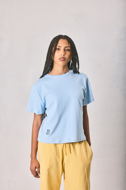 Light Blue Cropped T-shirt, Made in Cape Town