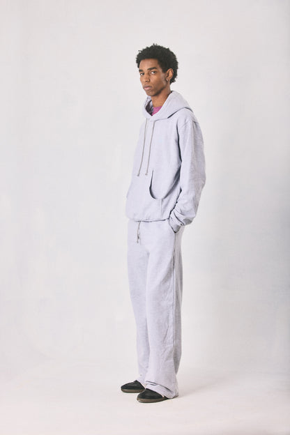 Grey melange hoodie and sweatpants set, made in Cape Town