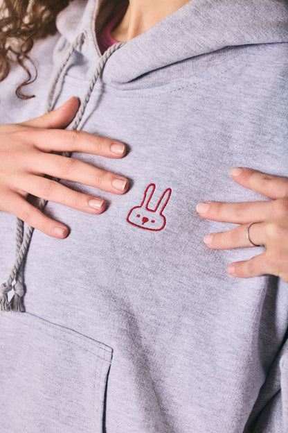 Grey melange hoodie and sweatpants set, made in Cape Town
