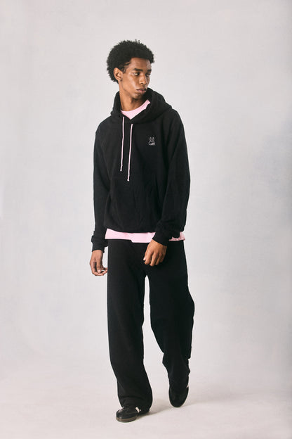 Black hoodie and sweatpants set, made in Cape Town