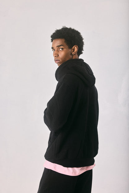 Black hoodie and sweatpants set, made in Cape Town