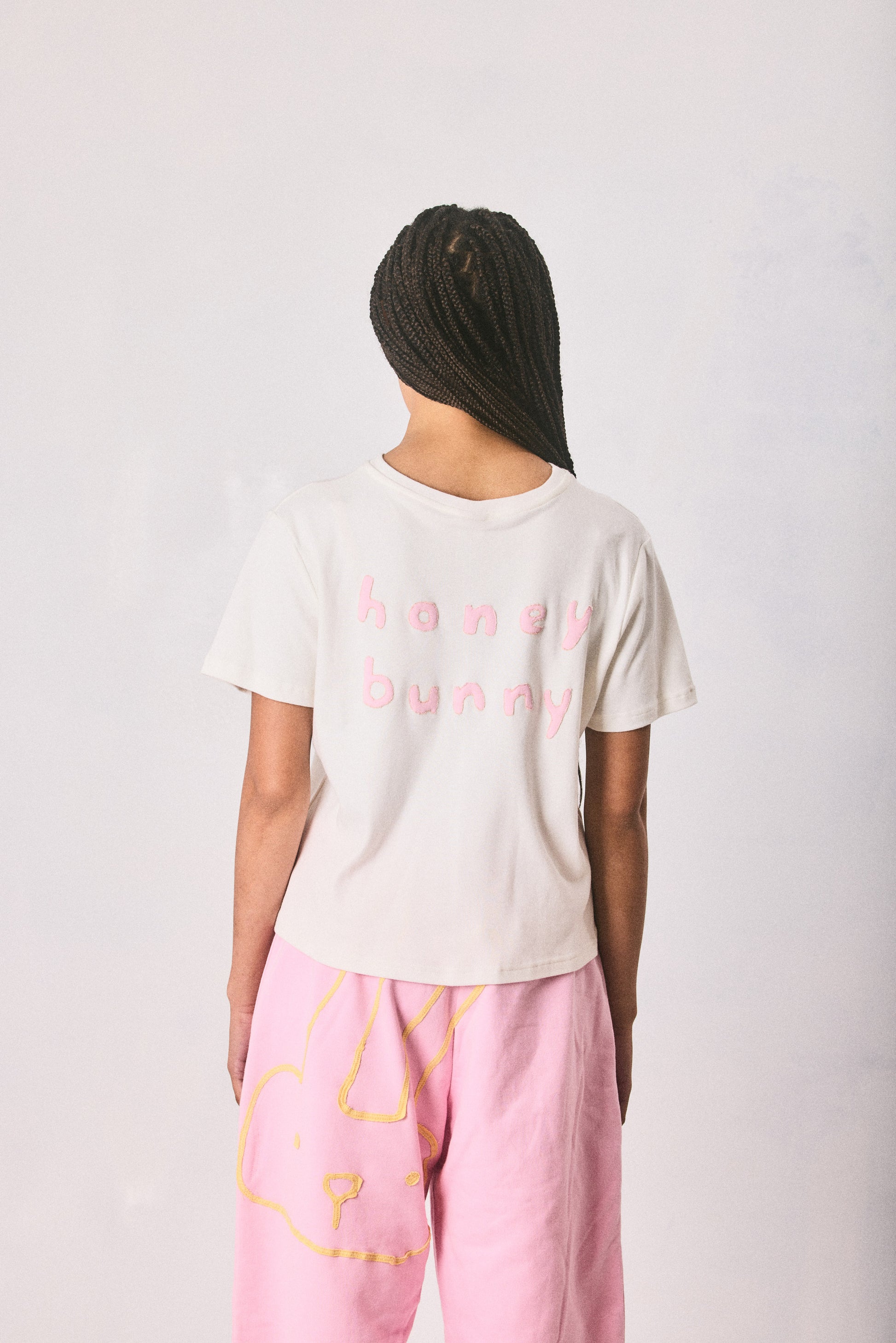 Cream Cropped T-shirt, made in Cape Town