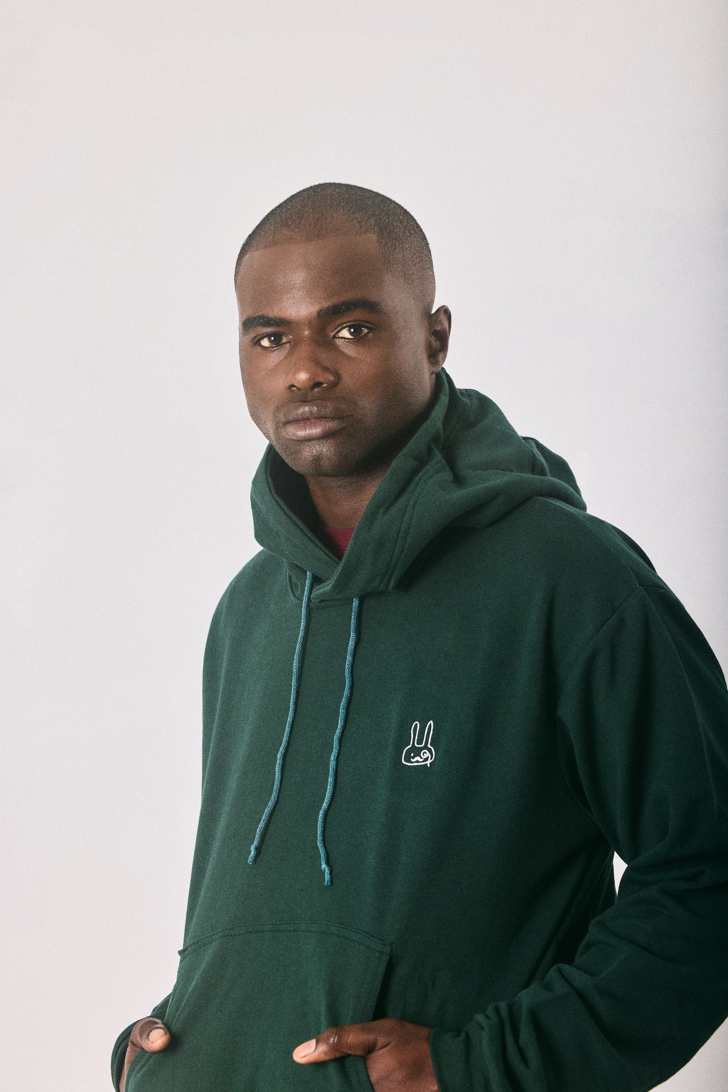 Dark green hoodie and sweatpants set, made in Cape Town