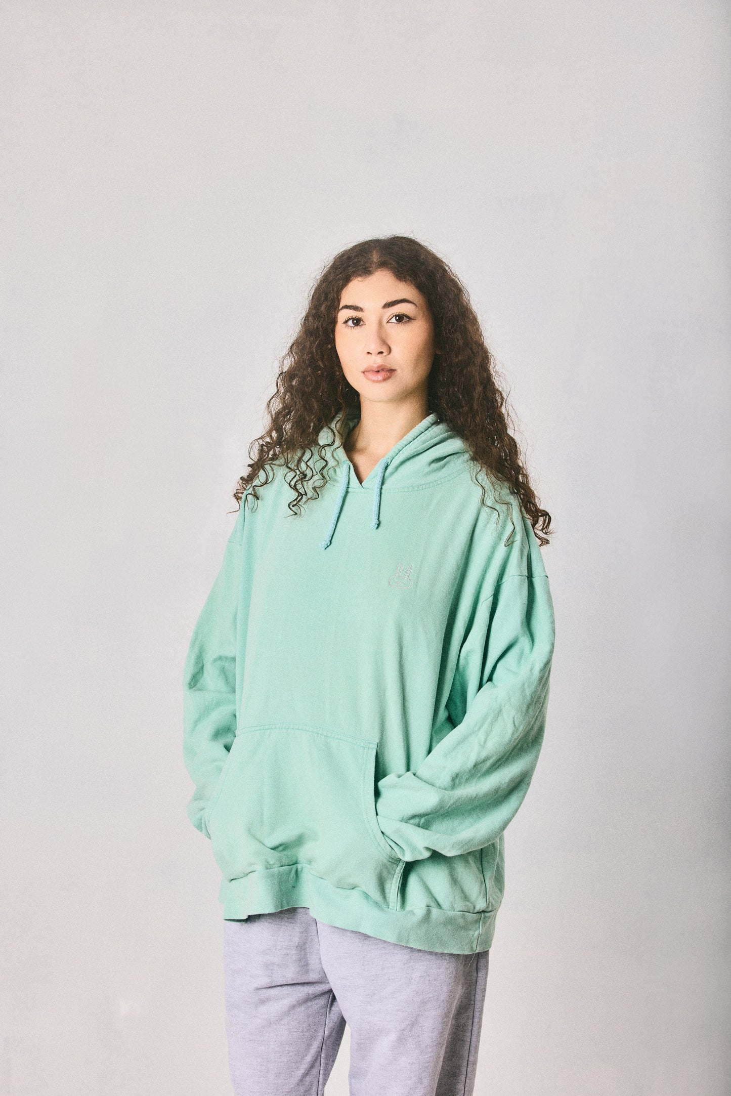 Mint Green Cropped Hoodie, Made in Cape Town