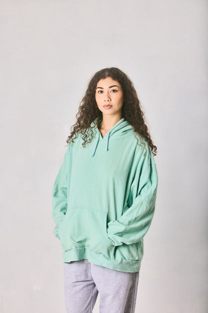 Mint Green Cropped Hoodie, Made in Cape Town