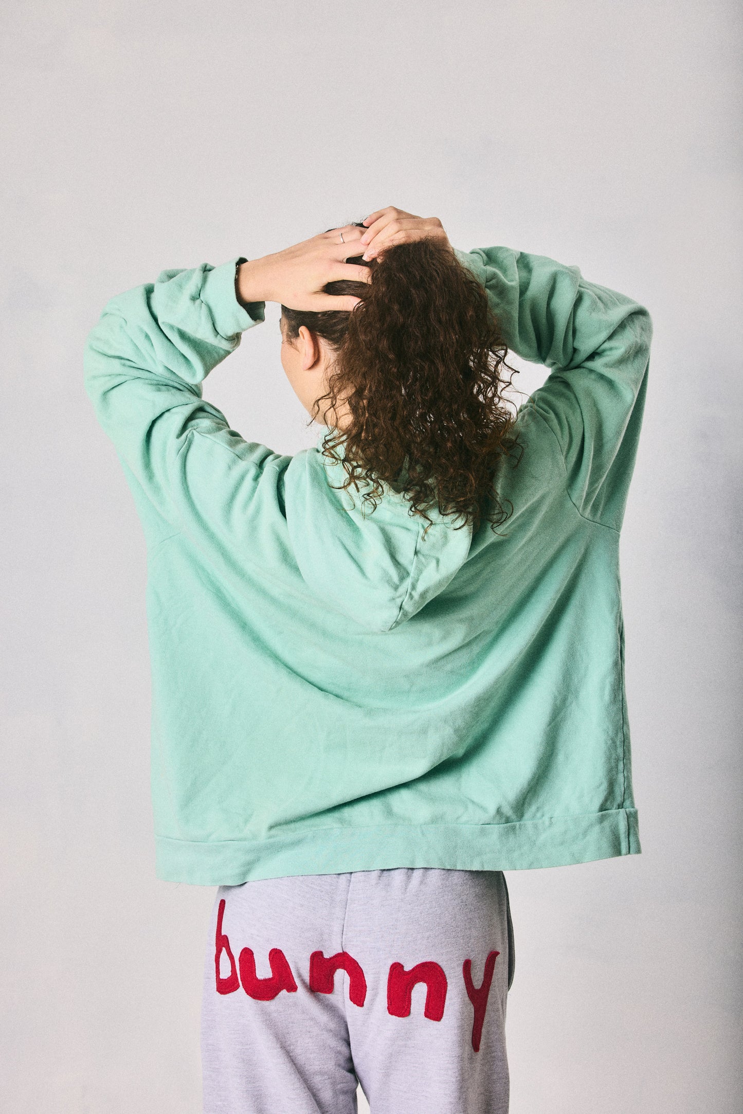 Mint Green Cropped Hoodie, Made in Cape Town