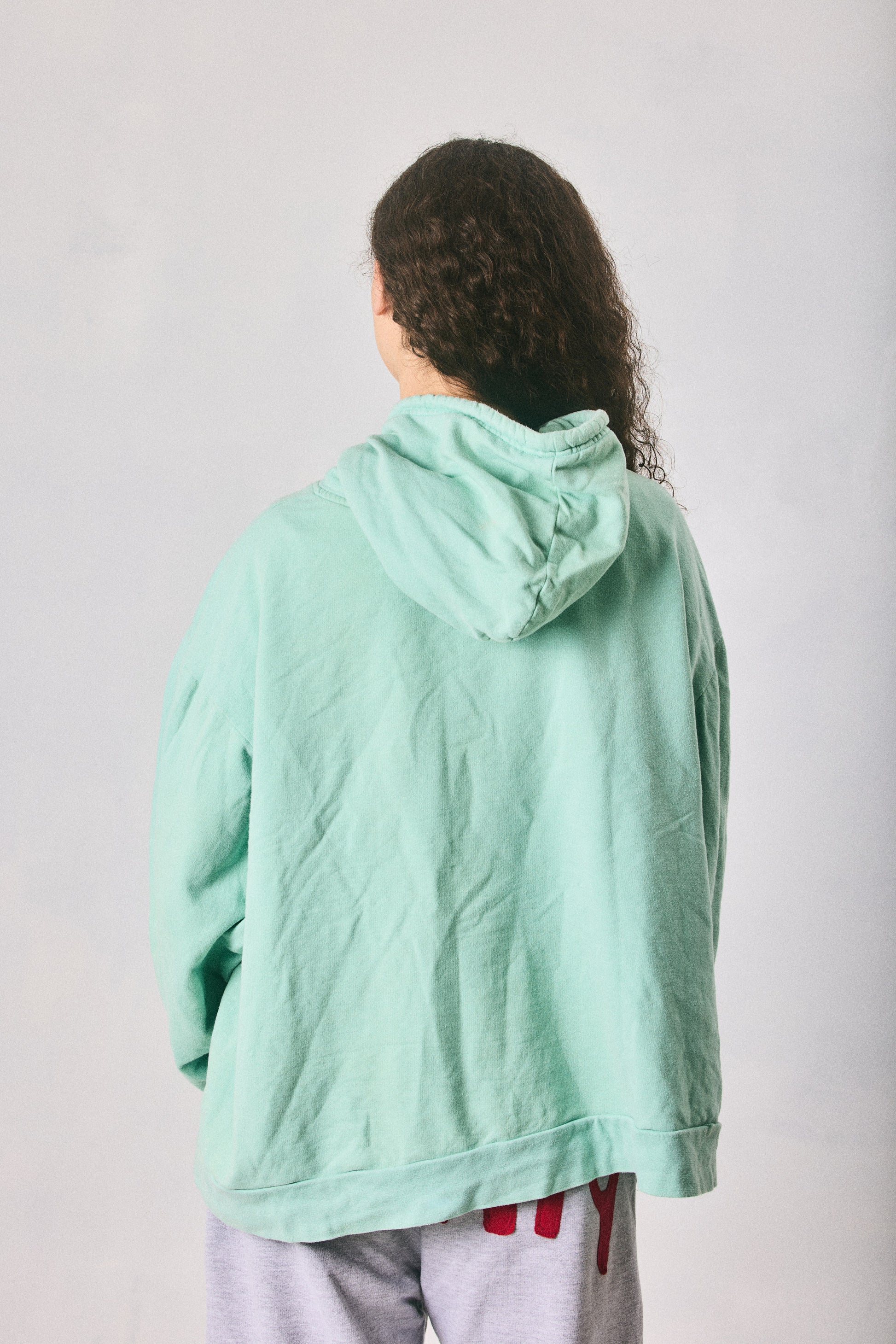 Mint Green Cropped Hoodie, Made in Cape Town