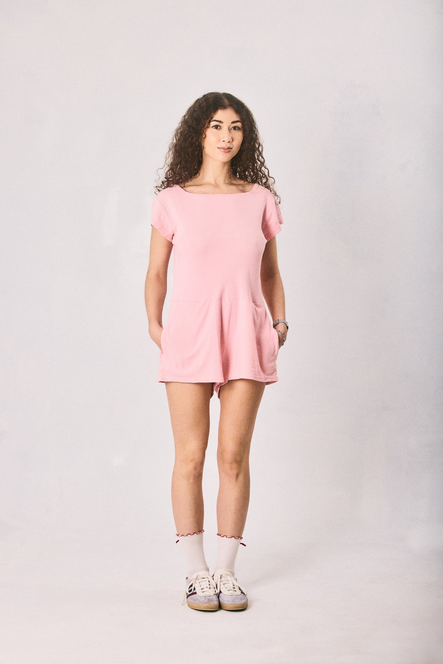 Peach pink Jumpsuit, made in Cape Town