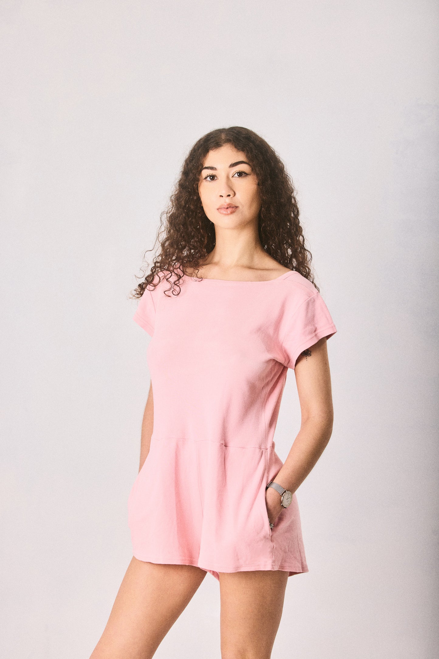Peach pink Jumpsuit, made in Cape Town