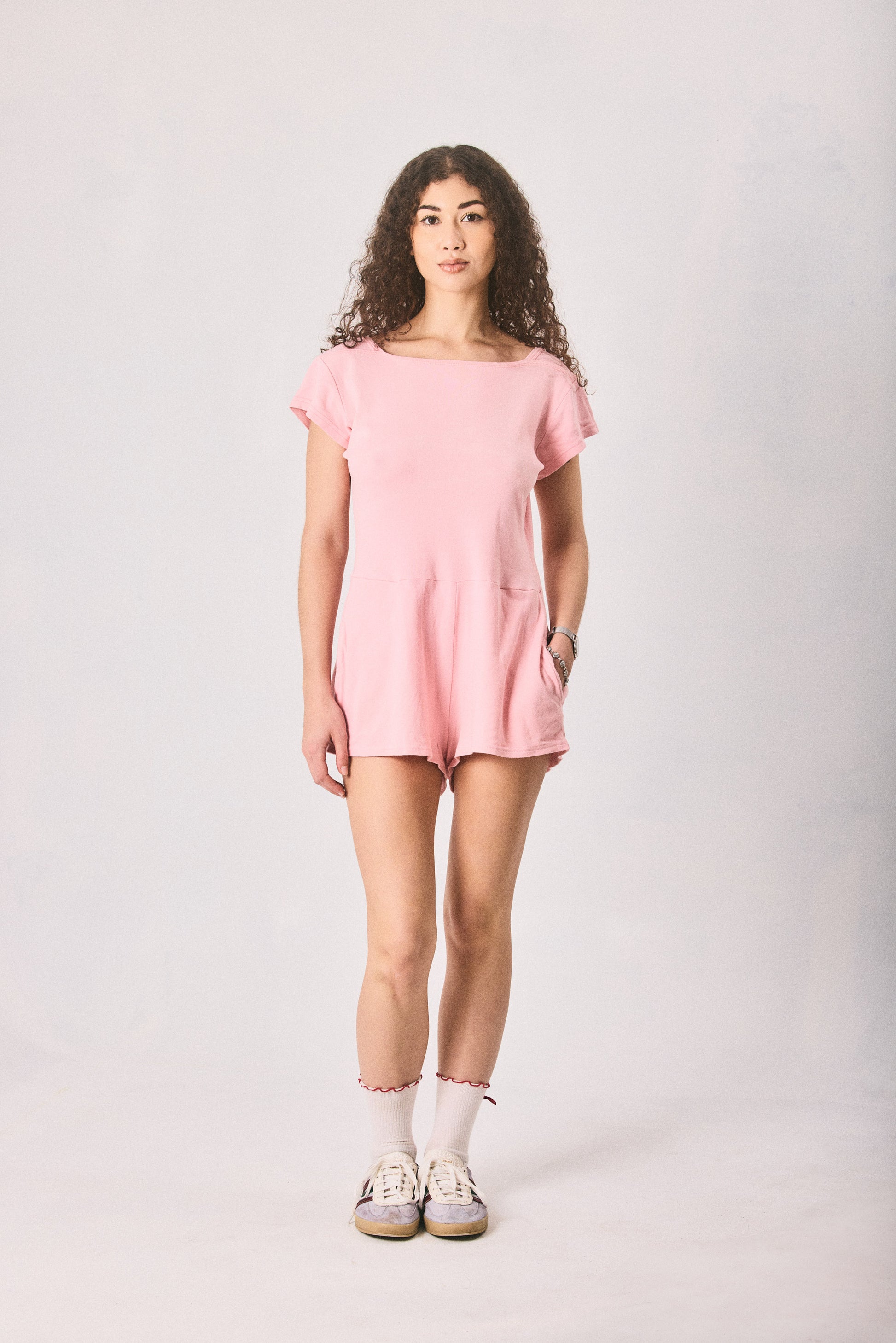 Peach pink Jumpsuit, made in Cape Town