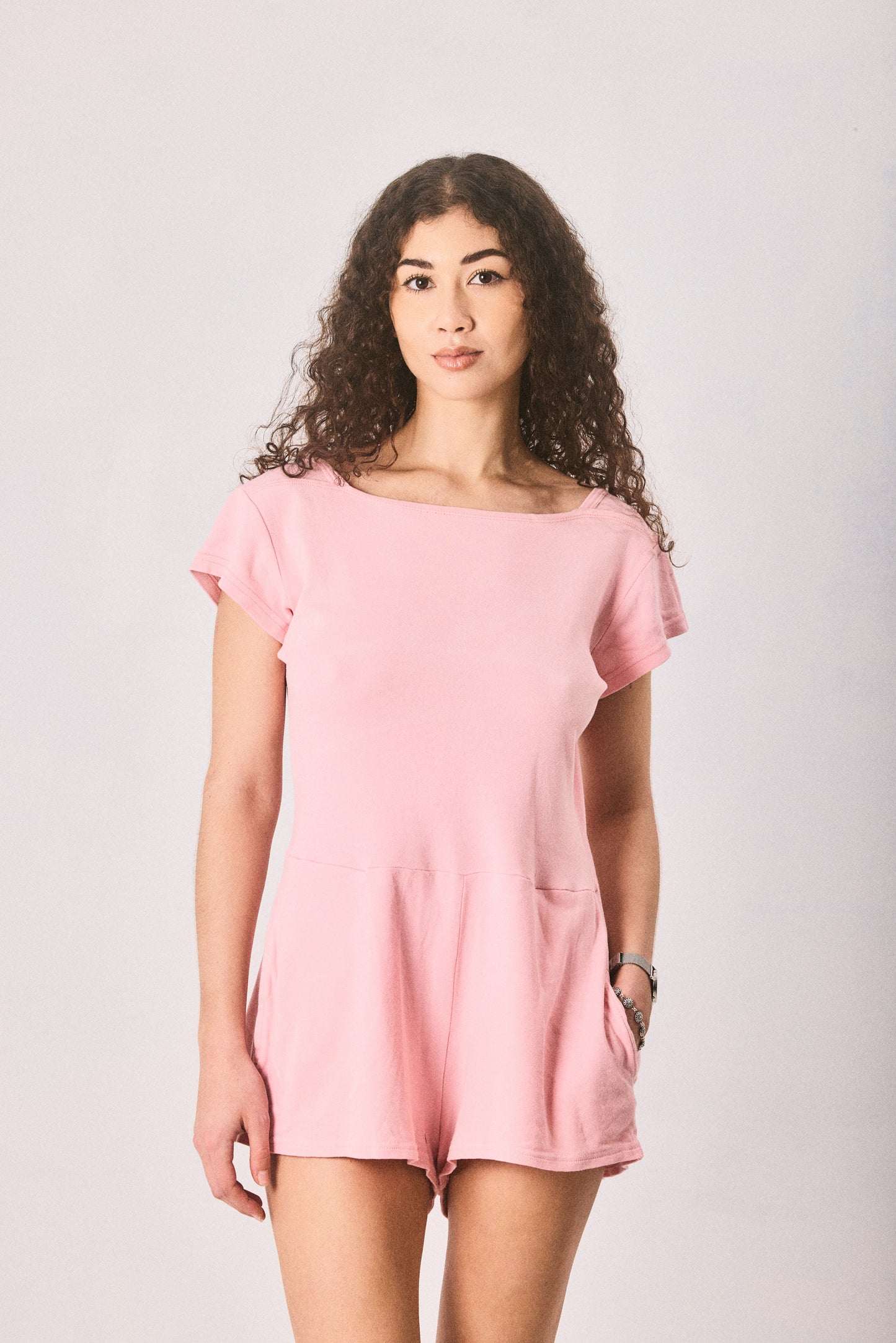 Peach pink Jumpsuit, made in Cape Town